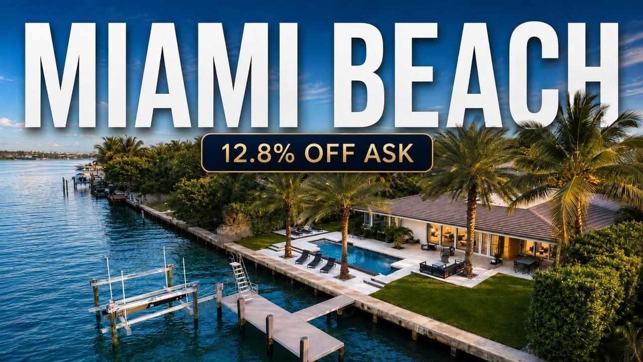 Miami Beach Real Estate Market Report: 91% Sold Below Ask