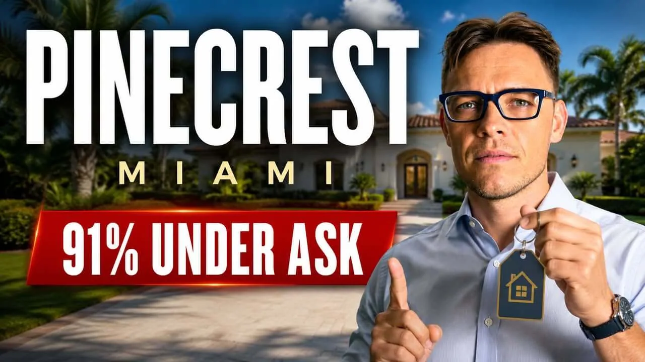 Pinecrest Real Estate Market: Why 91.3% of Recent Homes Sold Below Asking Price