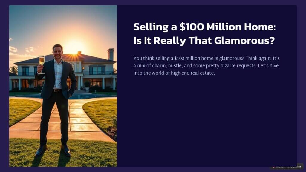 How to Sell a $100 Million Mansion