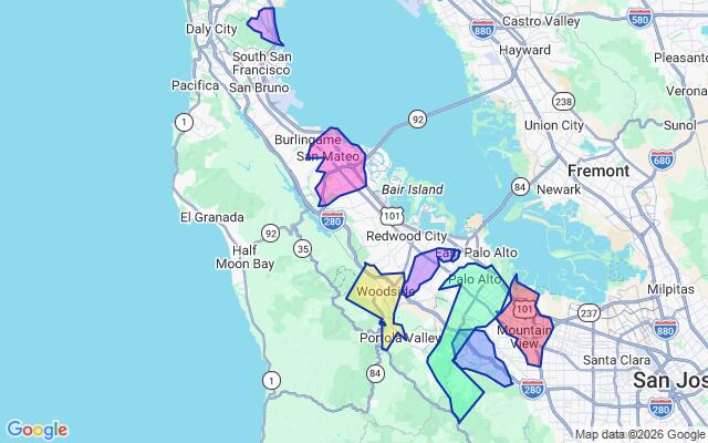 Interactive map preview
